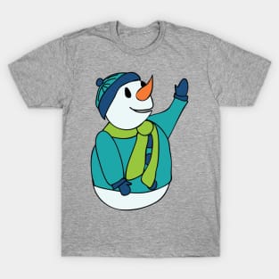 Snowman waving T-Shirt